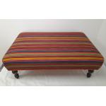 Large Stripe Footstool Pierre Frey